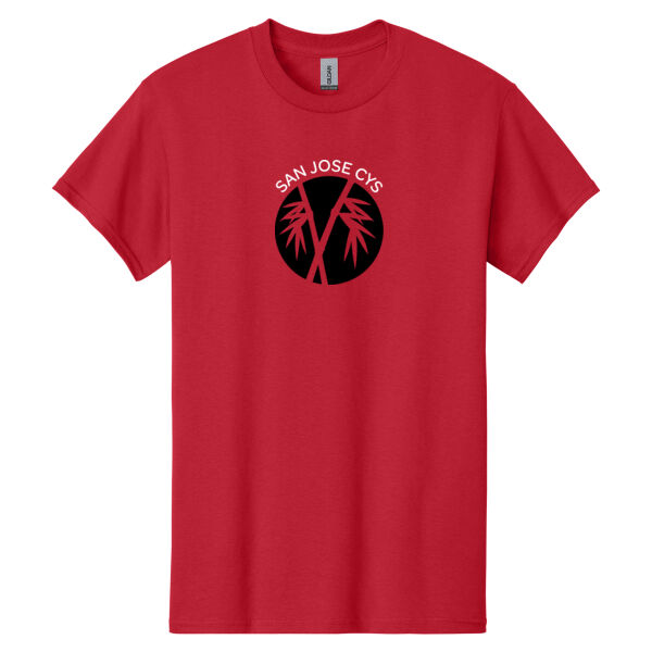 San Jose CYS Red Heavy Cotton 100% Cotton T Shirt Thumbnail