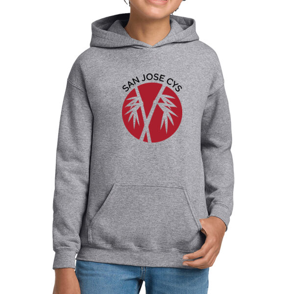 San Jose CYS Youth Grey Heavy Blend Hooded Sweatshirt Thumbnail