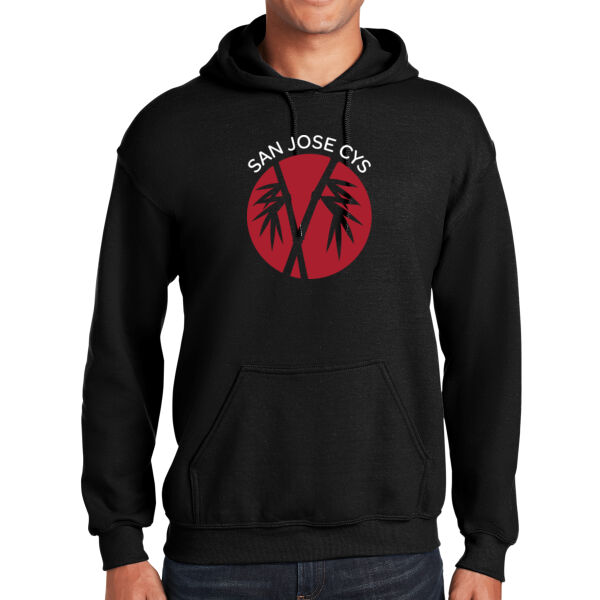 San Jose CYS Black Heavy Blend Hooded Sweatshirt Thumbnail