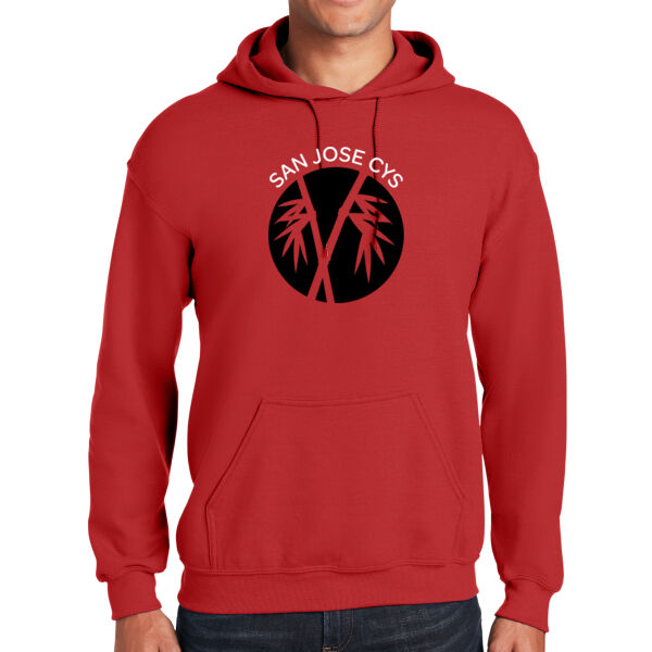 San Jose CYS Red Heavy Blend Hooded Sweatshirt Thumbnail
