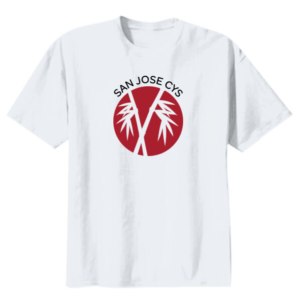 San Jose CYS Youth White Heavy Cotton 100% Cotton T Shirt Thumbnail